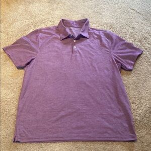 Zachary Prell Pima Cotton Short Sleeve Polo Shirt Lavender Size LARGE